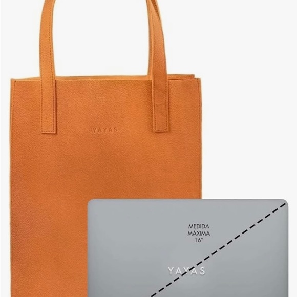 YAYAS Leather Travel Shoulder Tote - Handbag For Men & Women. HandMade - Picture 3 of 12